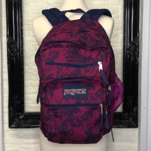 Jansport Handbags - JANSPORT Adult Purple and Navy Backpack